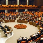 Orange chairs for the Turkish Government