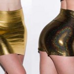 Gold Lame Mini Skirt Mini Skirt for the Launch party